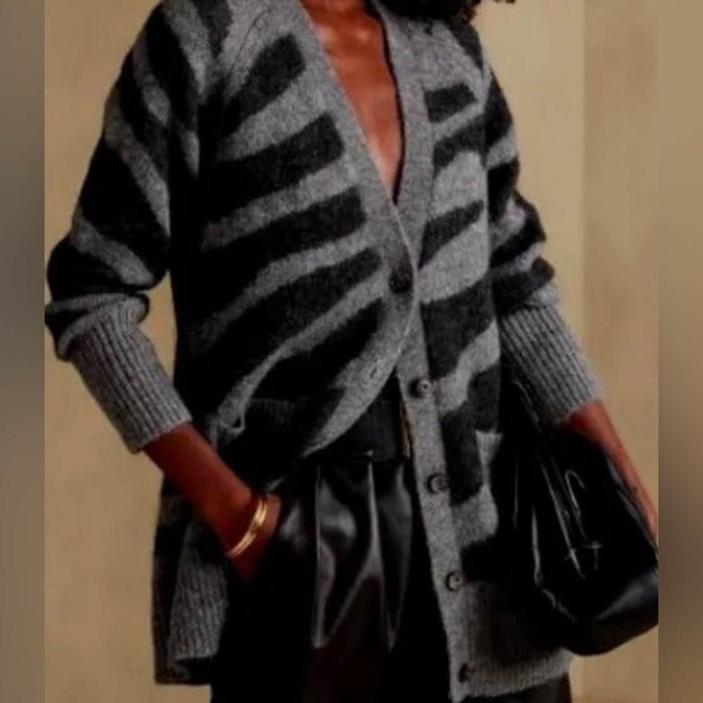 Banana Republic Zebra cardigan
